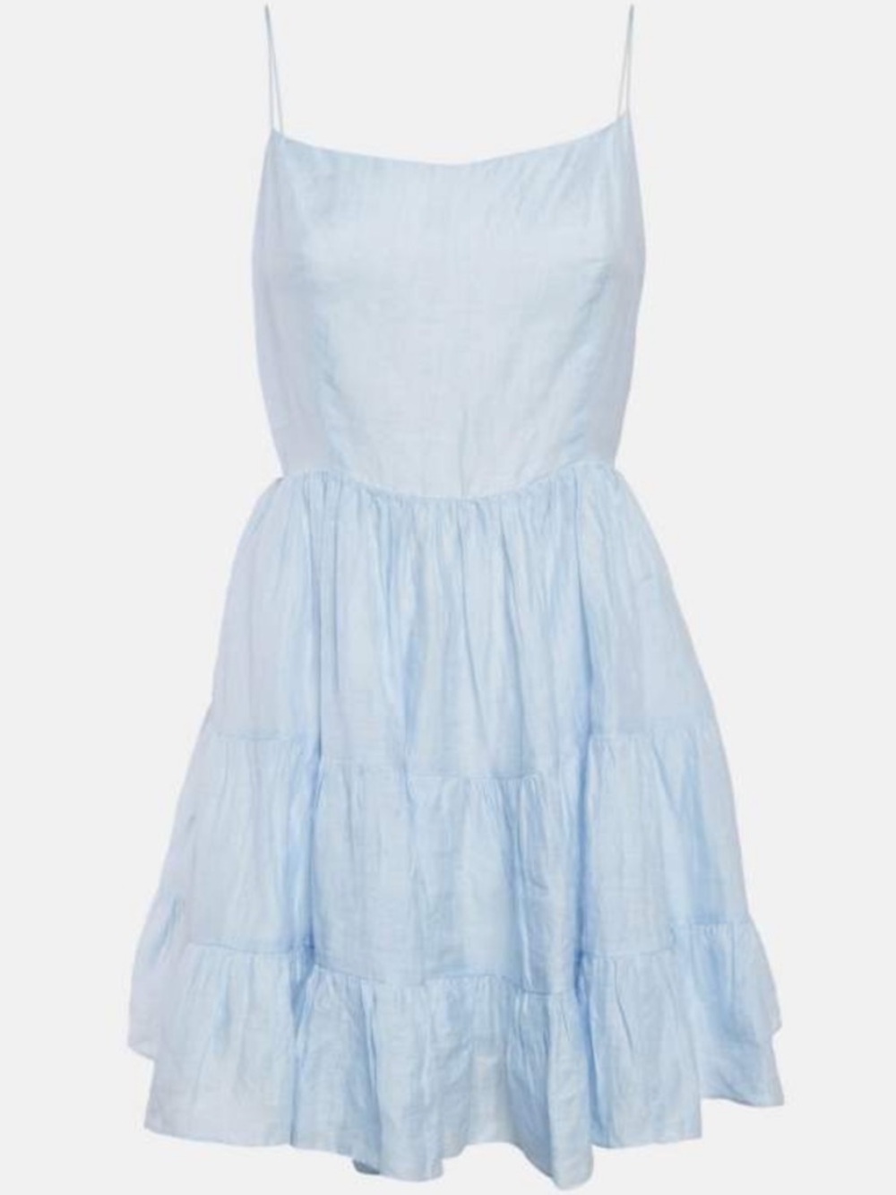 Sandro Kersten Backless Linen Mini Dress